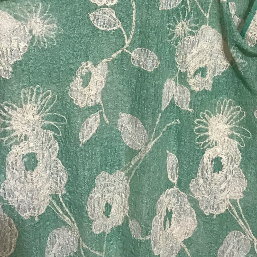 Sheer Floral Racerback Tank - Picture 4 of 5